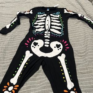 Old Navy Day of the Dead skeleton onesie